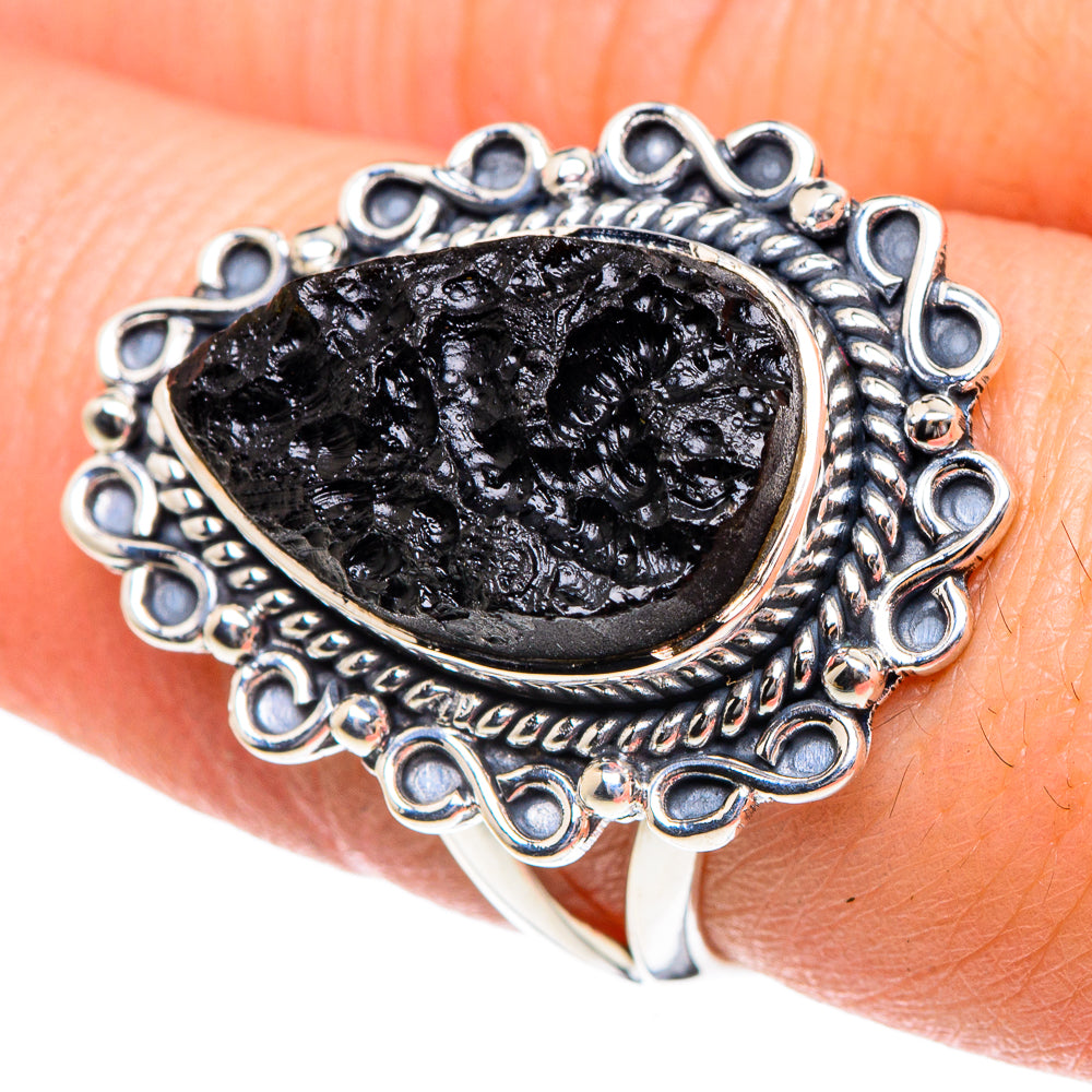 Tektite Rings handcrafted by Ana Silver Co - RING91995