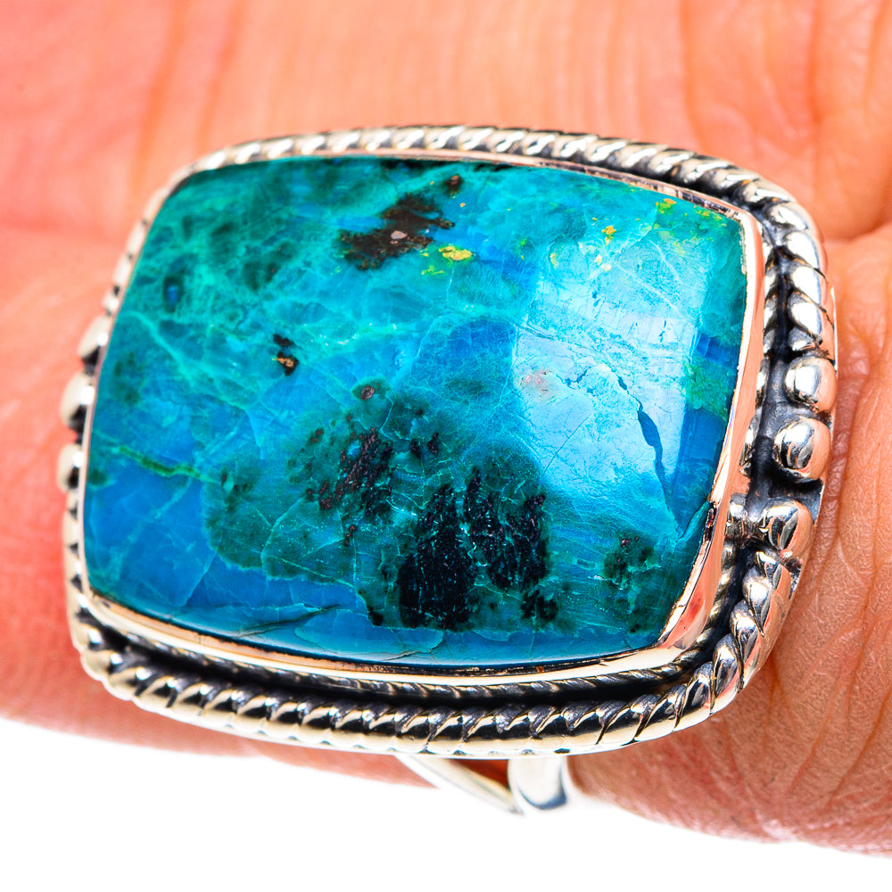 Chrysocolla Rings handcrafted by Ana Silver Co - RING92011
