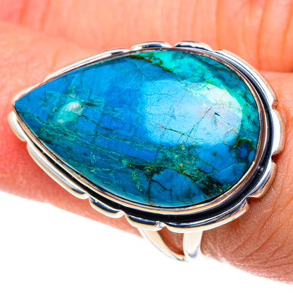 Chrysocolla Rings handcrafted by Ana Silver Co - RING92013