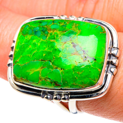 Gaspeite Rings handcrafted by Ana Silver Co - RING92018