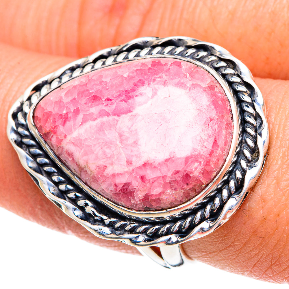 Rhodochrosite Rings handcrafted by Ana Silver Co - RING92023