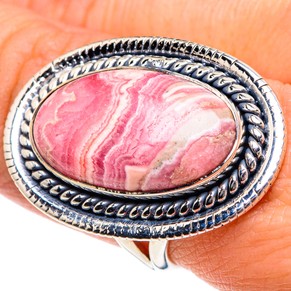 Rhodochrosite Rings handcrafted by Ana Silver Co - RING92024