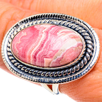 Rhodochrosite Rings handcrafted by Ana Silver Co - RING92024
