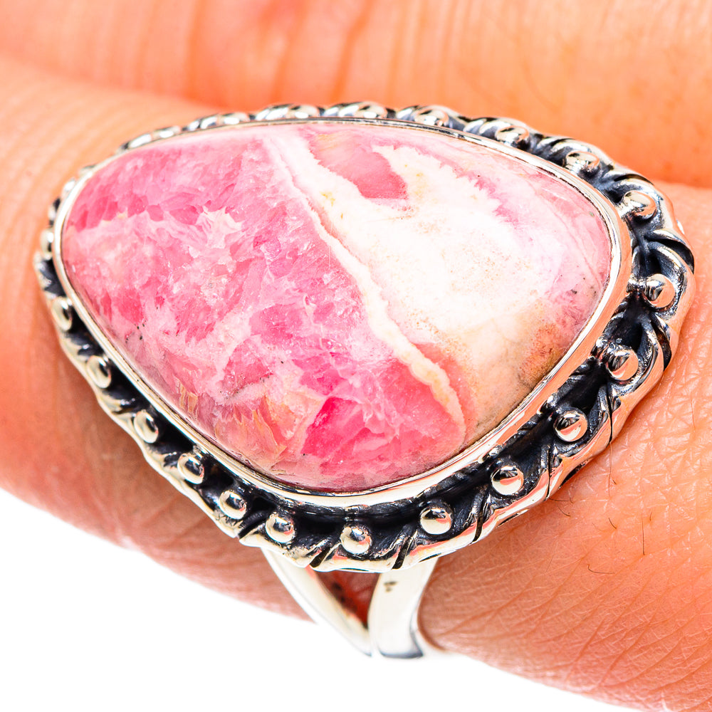 Rhodochrosite Rings handcrafted by Ana Silver Co - RING92025