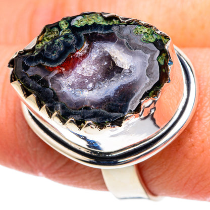 Coconut Druzy Rings handcrafted by Ana Silver Co - RING92035