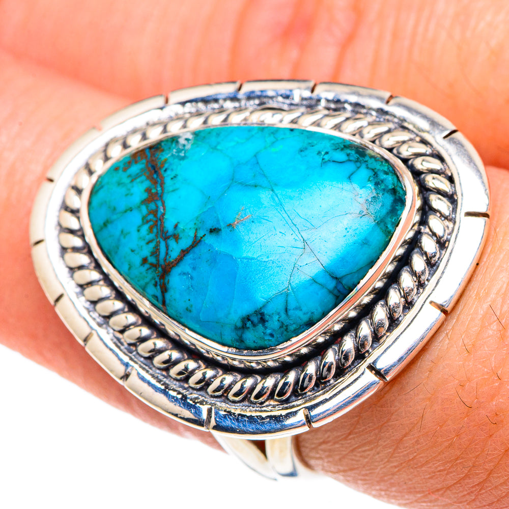 Chrysocolla Rings handcrafted by Ana Silver Co - RING92045