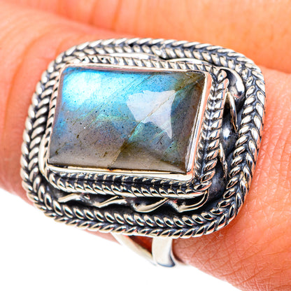 Labradorite Rings handcrafted by Ana Silver Co - RING92046