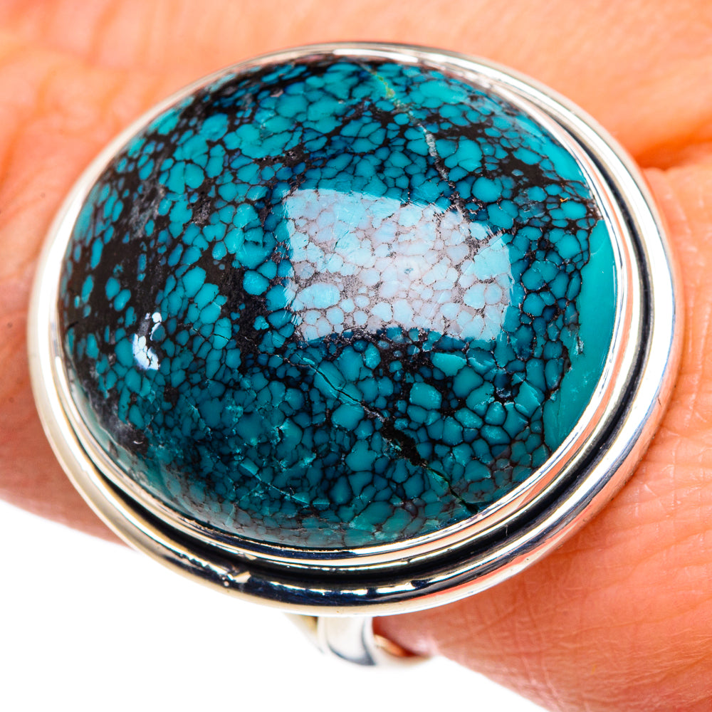 Tibetan Turquoise Rings handcrafted by Ana Silver Co - RING92050