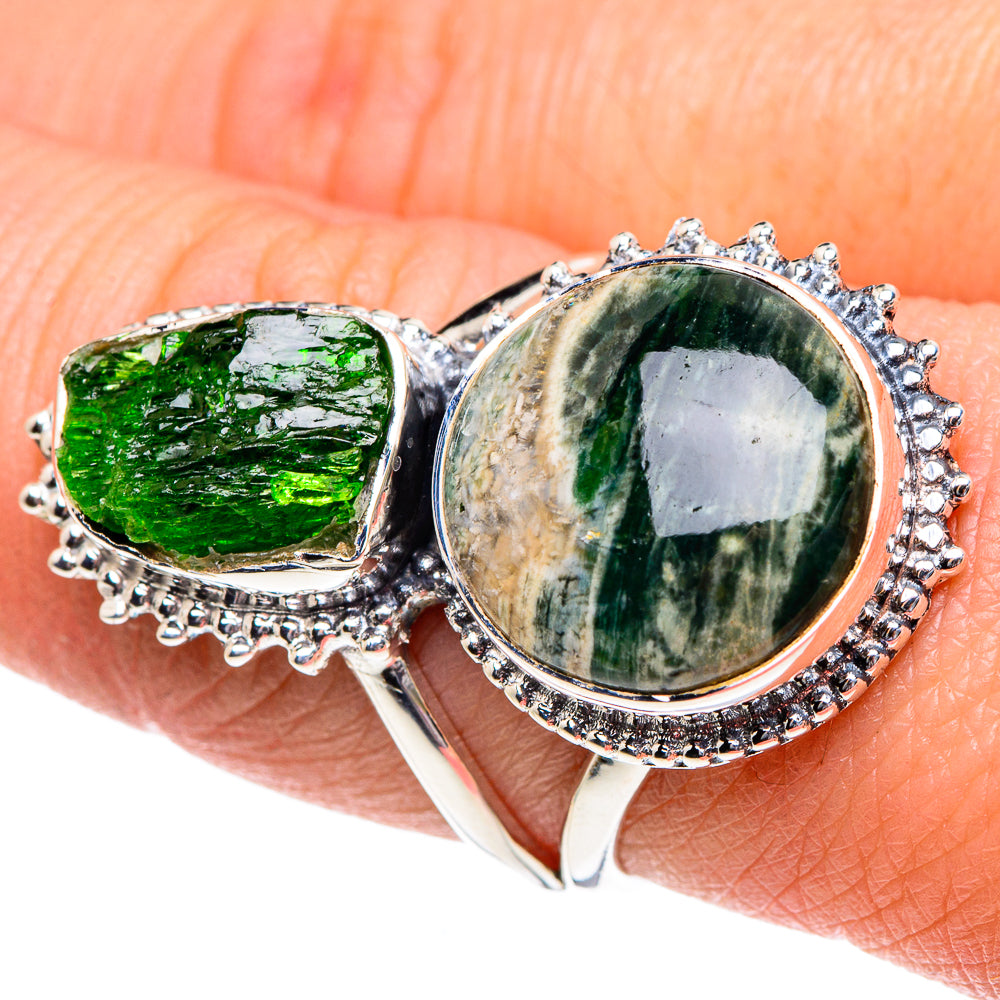 Ocean Jasper Rings handcrafted by Ana Silver Co - RING92055
