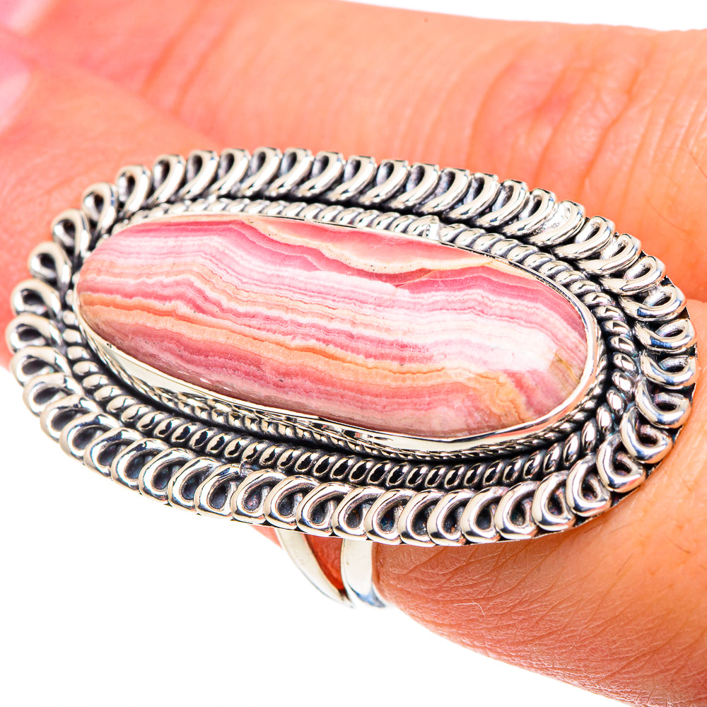 Rhodochrosite Rings handcrafted by Ana Silver Co - RING92061