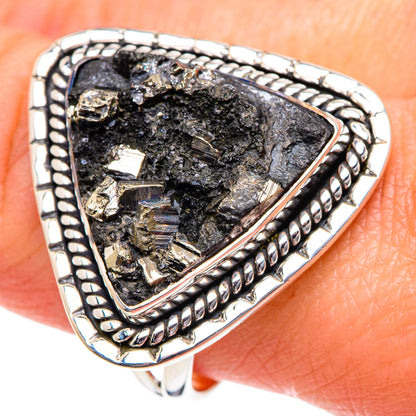 Pyrite Rings handcrafted by Ana Silver Co - RING92064