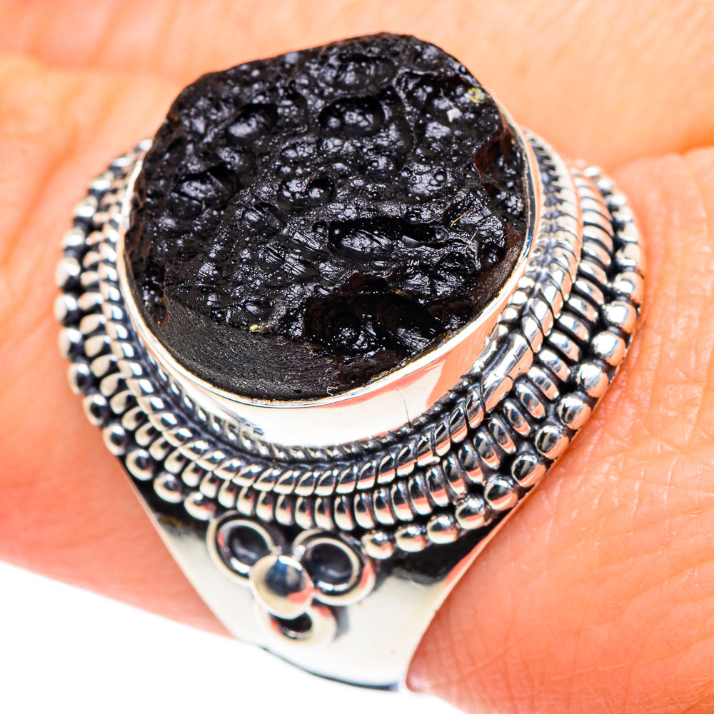 Tektite Rings handcrafted by Ana Silver Co - RING92065