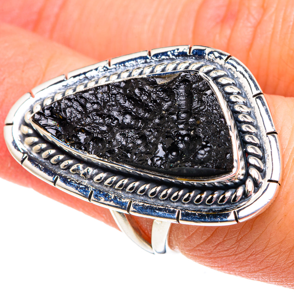 Tektite Rings handcrafted by Ana Silver Co - RING92068