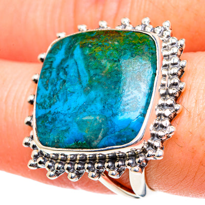 Chrysocolla Rings handcrafted by Ana Silver Co - RING92078