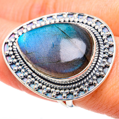 Labradorite Rings handcrafted by Ana Silver Co - RING92079