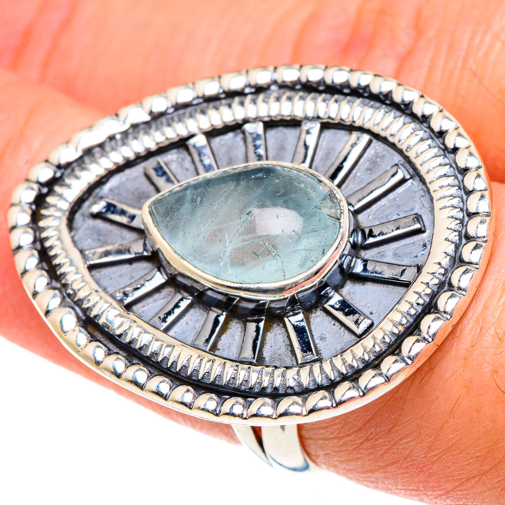 Aqua Chalcedony Rings handcrafted by Ana Silver Co - RING92082