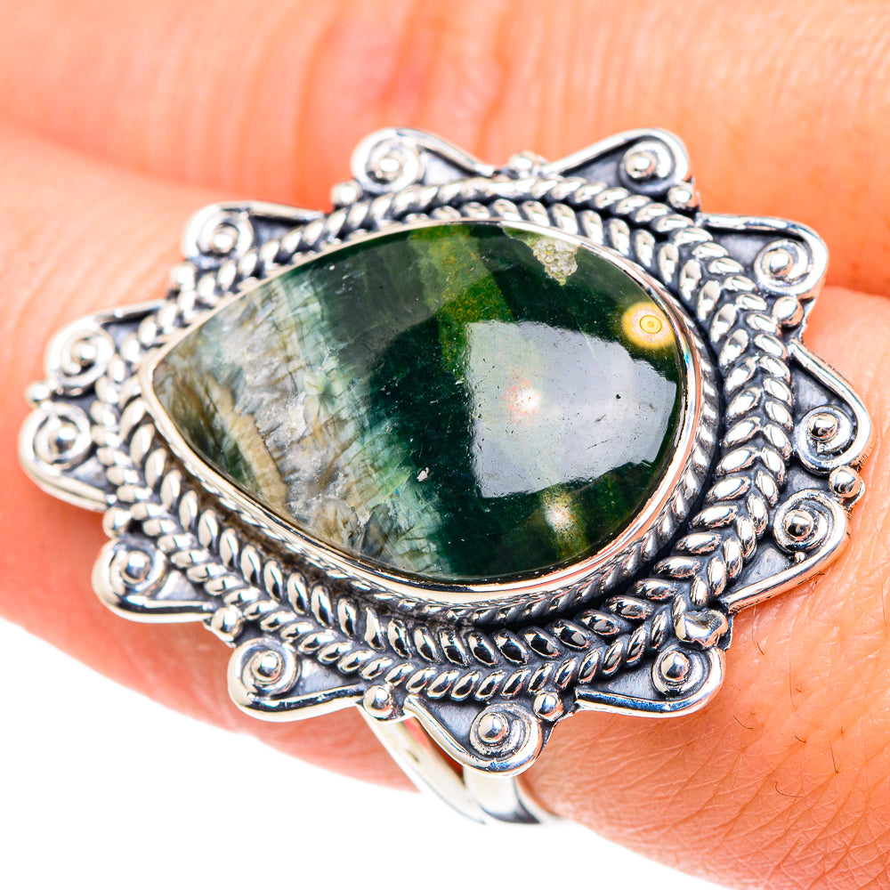 Ocean Jasper Rings handcrafted by Ana Silver Co - RING92085