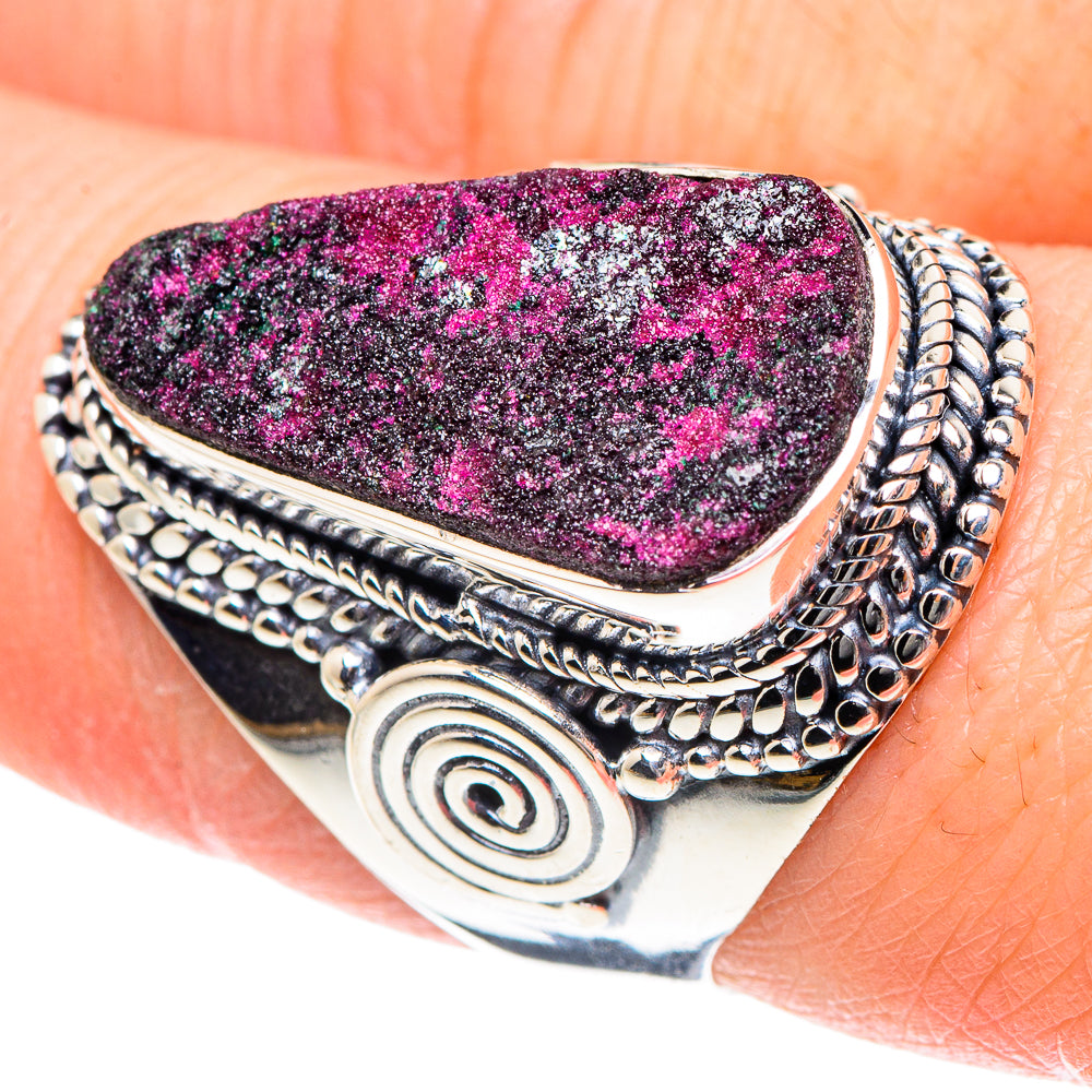 Ruby Fuchsite Rings handcrafted by Ana Silver Co - RING92089