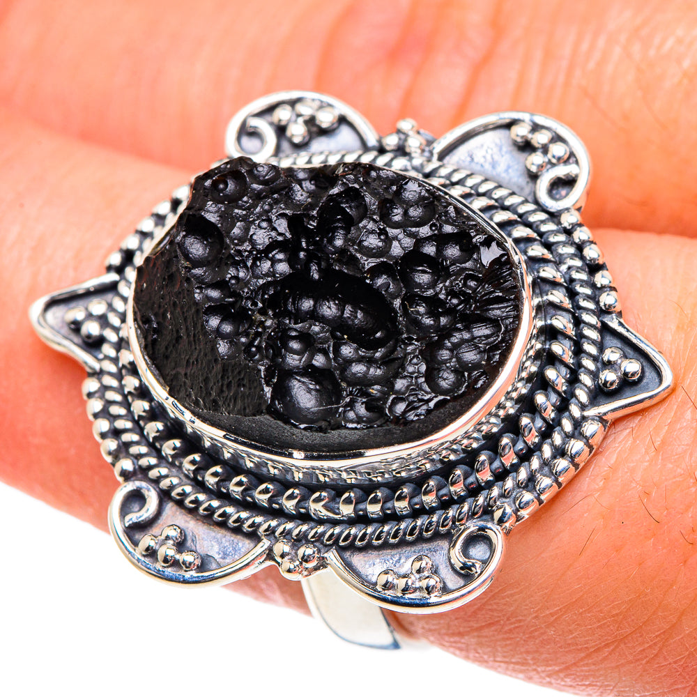 Tektite Rings handcrafted by Ana Silver Co - RING92094