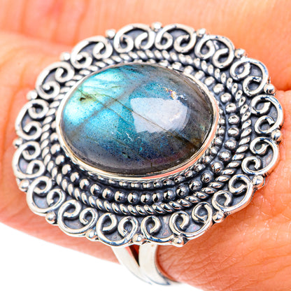 Labradorite Rings handcrafted by Ana Silver Co - RING92097