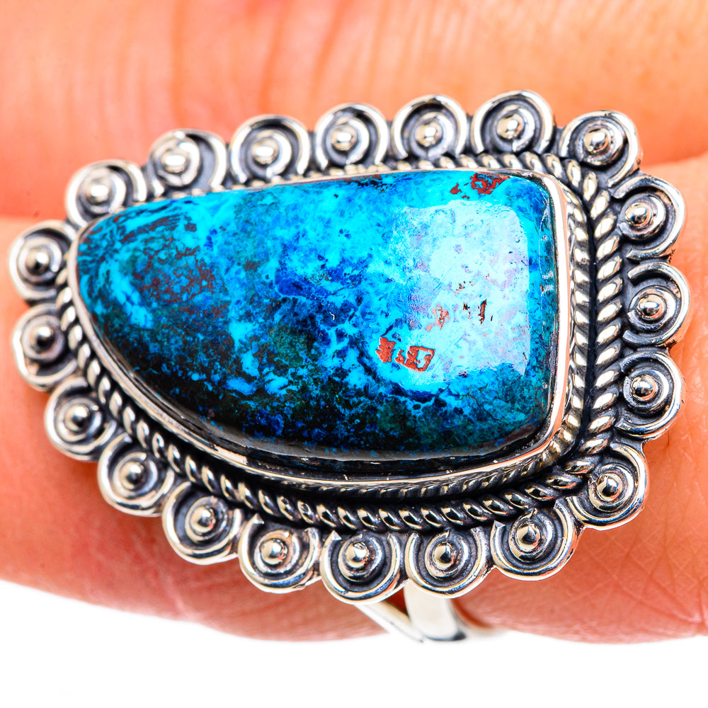 Chrysocolla Rings handcrafted by Ana Silver Co - RING92098