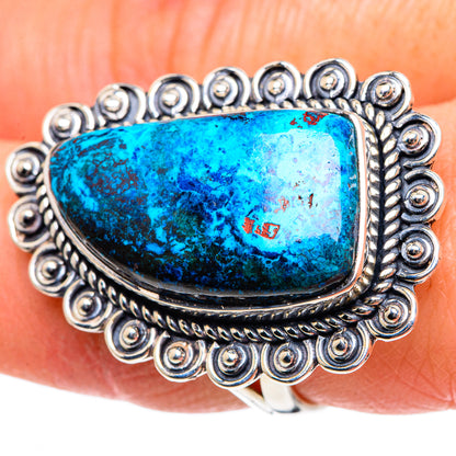 Chrysocolla Rings handcrafted by Ana Silver Co - RING92098