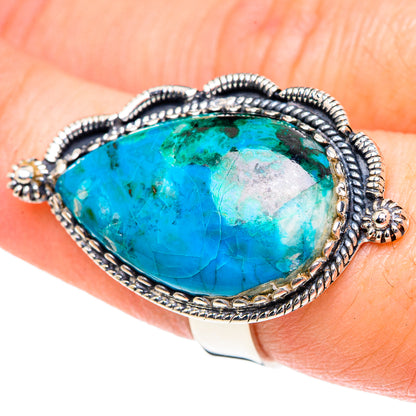 Chrysocolla Rings handcrafted by Ana Silver Co - RING92101