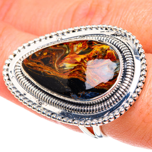 Golden Pietersite Rings handcrafted by Ana Silver Co - RING92107