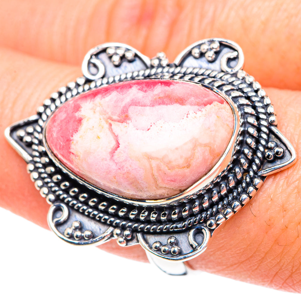 Rhodochrosite Rings handcrafted by Ana Silver Co - RING92108