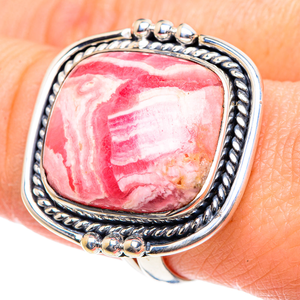 Rhodochrosite Rings handcrafted by Ana Silver Co - RING92110