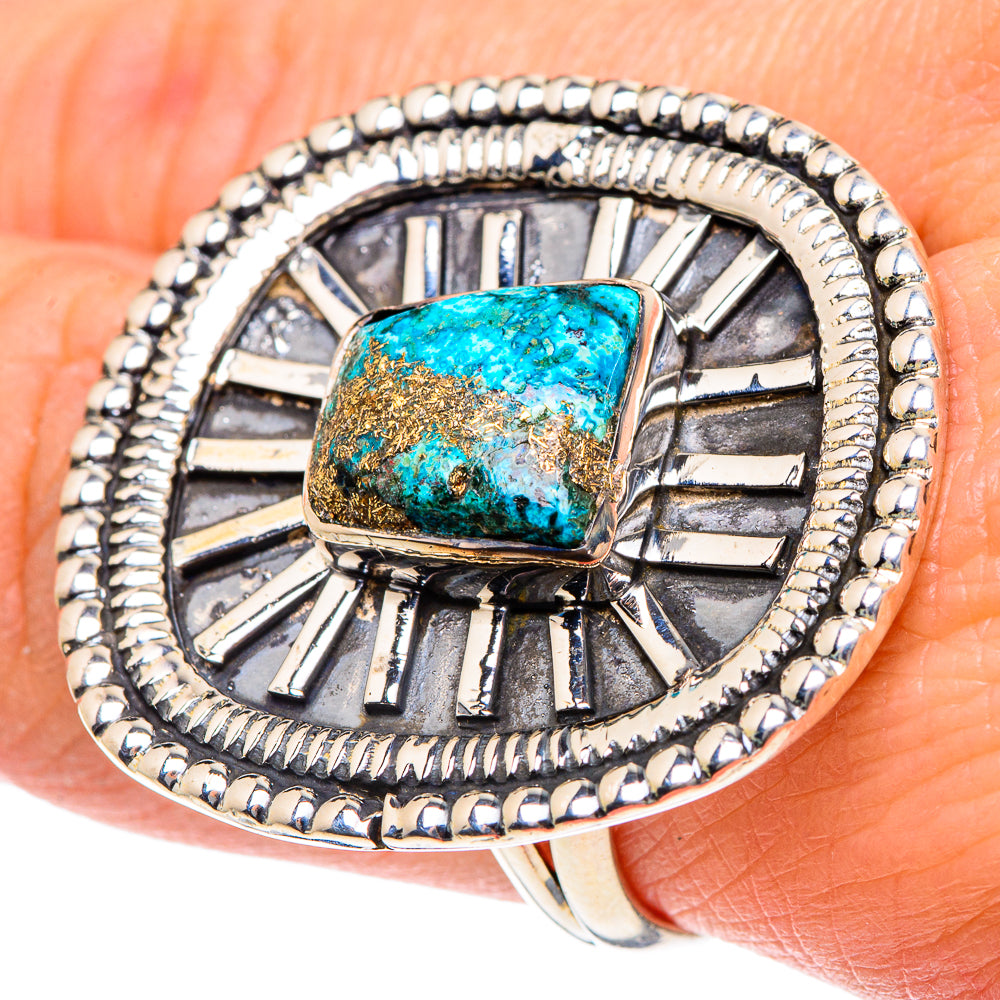 Chrysocolla Rings handcrafted by Ana Silver Co - RING92116