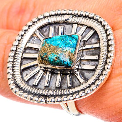 Chrysocolla Rings handcrafted by Ana Silver Co - RING92116