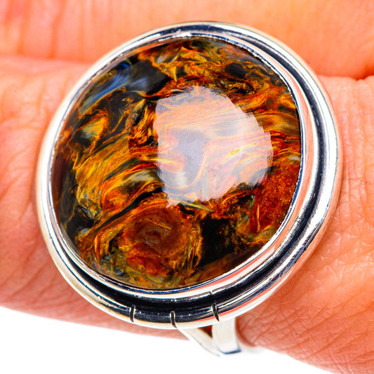 Golden Pietersite Rings handcrafted by Ana Silver Co - RING92121
