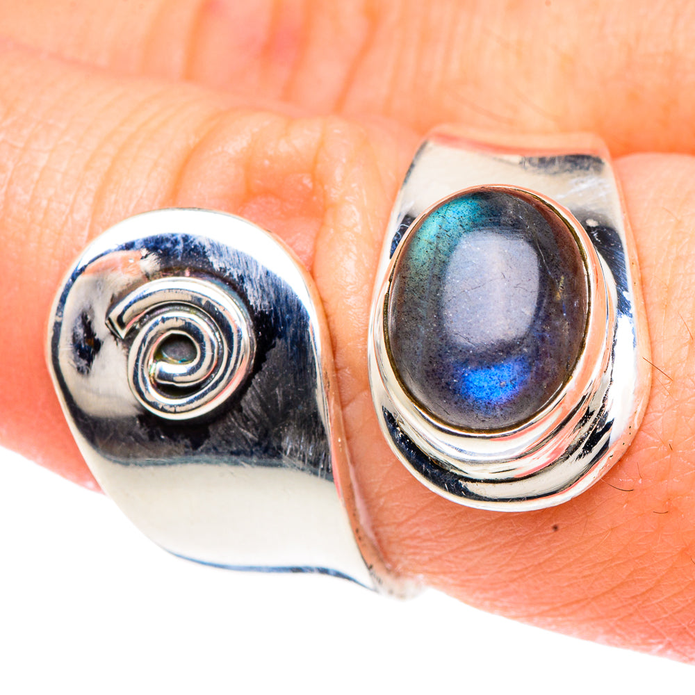 Labradorite Rings handcrafted by Ana Silver Co - RING92123