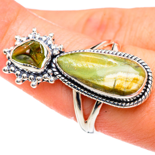 Rainforest Jasper Rings handcrafted by Ana Silver Co - RING92126
