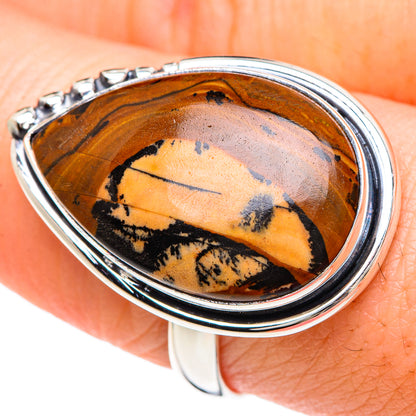 Scenic Dendritic Agate Rings handcrafted by Ana Silver Co - RING92130