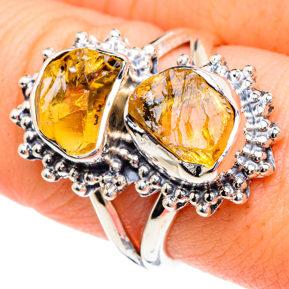 Citrine Rings handcrafted by Ana Silver Co - RING92131