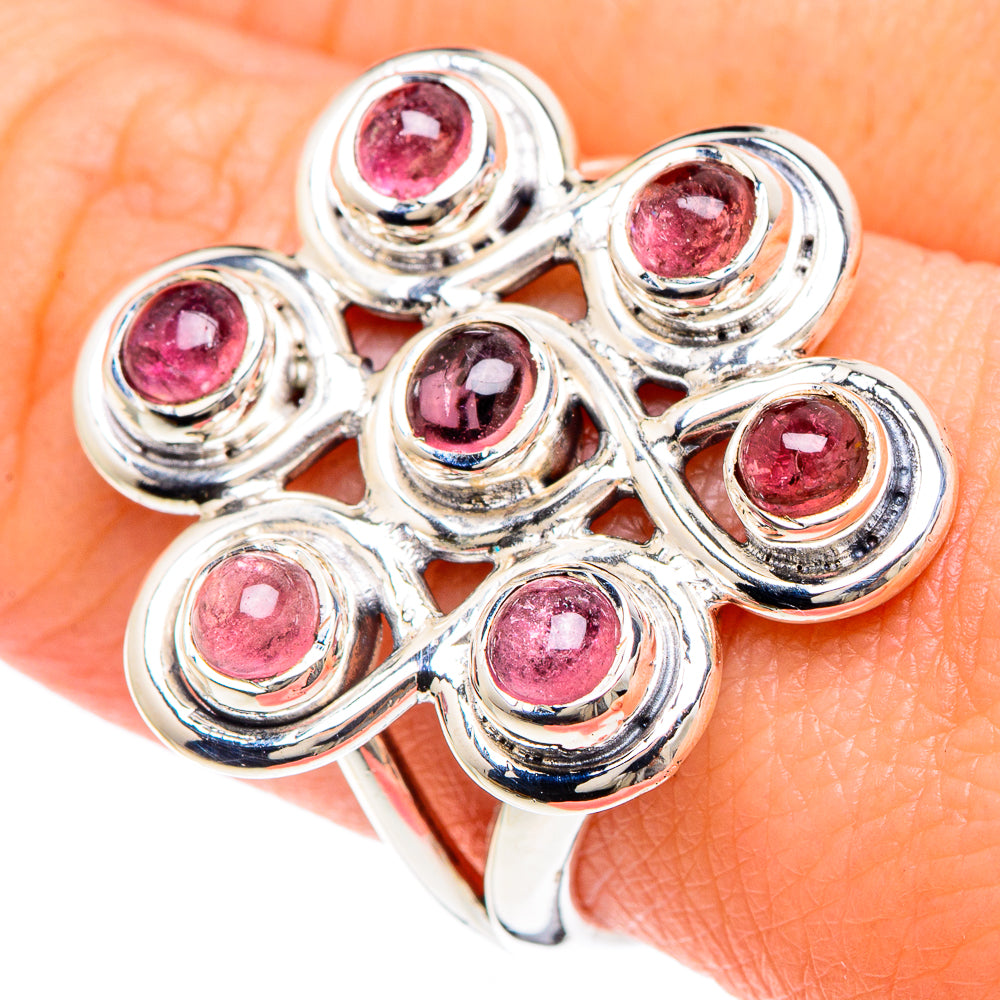 Pink Tourmaline Rings handcrafted by Ana Silver Co - RING92134