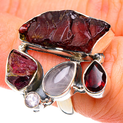 Garnet Rings handcrafted by Ana Silver Co - RING92136