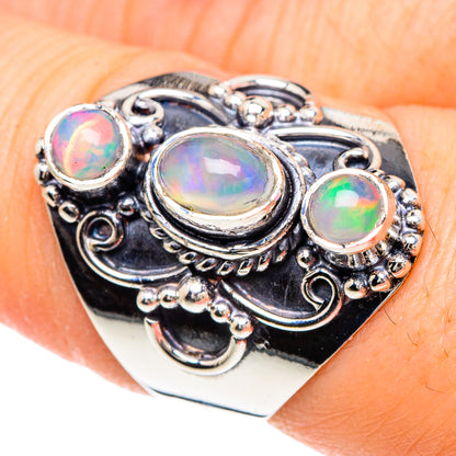 Ethiopian Opal Rings handcrafted by Ana Silver Co - RING92148