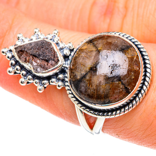 Chiastolite Rings handcrafted by Ana Silver Co - RING92156