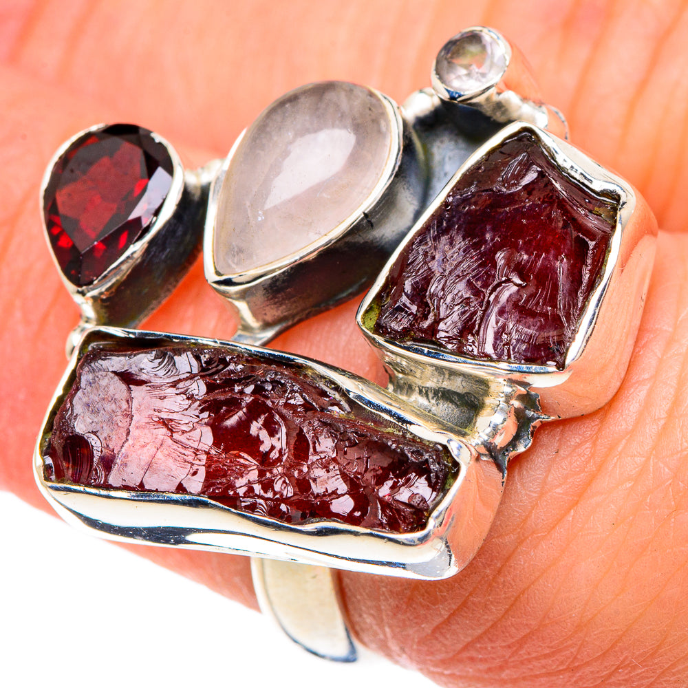 Garnet Rings handcrafted by Ana Silver Co - RING92161