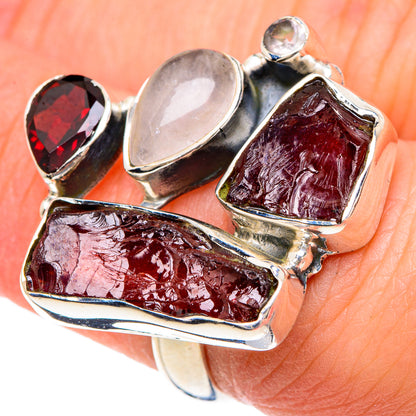 Garnet Rings handcrafted by Ana Silver Co - RING92161
