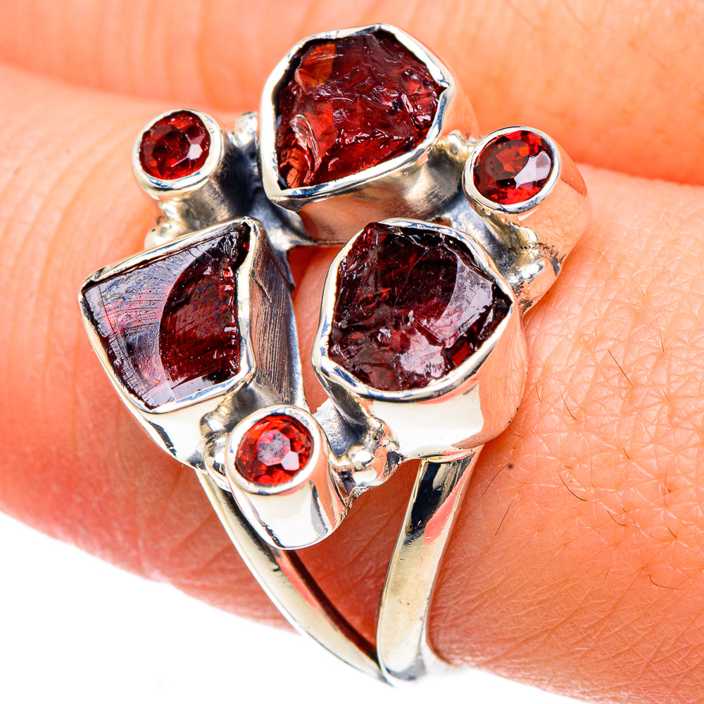 Garnet Rings handcrafted by Ana Silver Co - RING92162