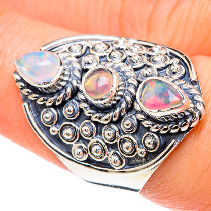 Ethiopian Opal Rings handcrafted by Ana Silver Co - RING92172