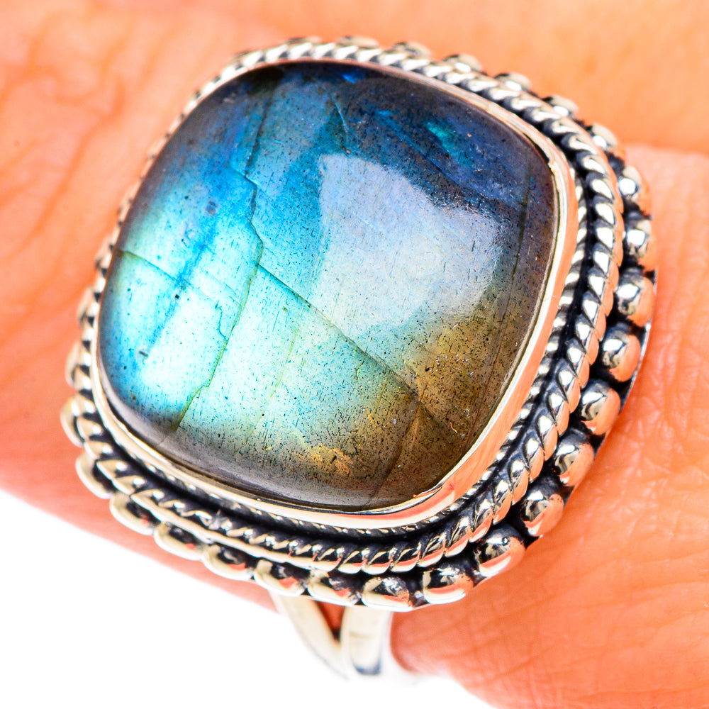 Labradorite Rings handcrafted by Ana Silver Co - RING92174