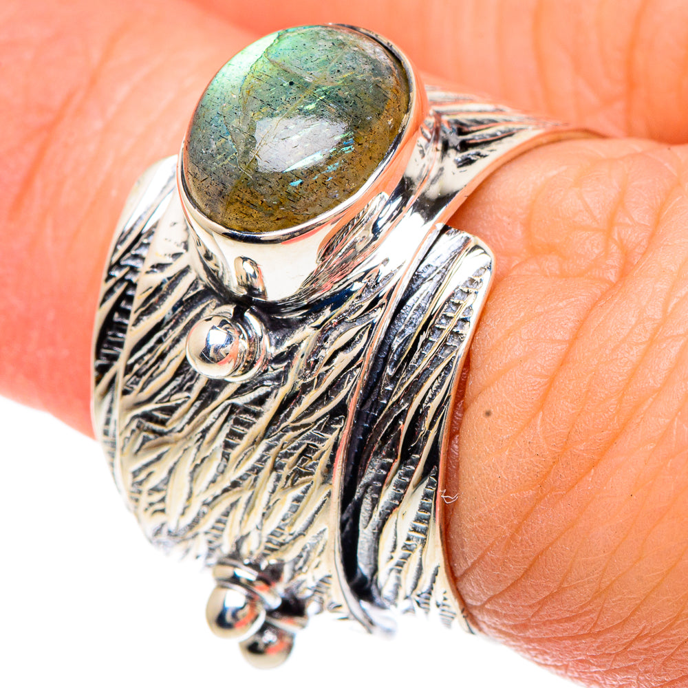 Labradorite Rings handcrafted by Ana Silver Co - RING92177