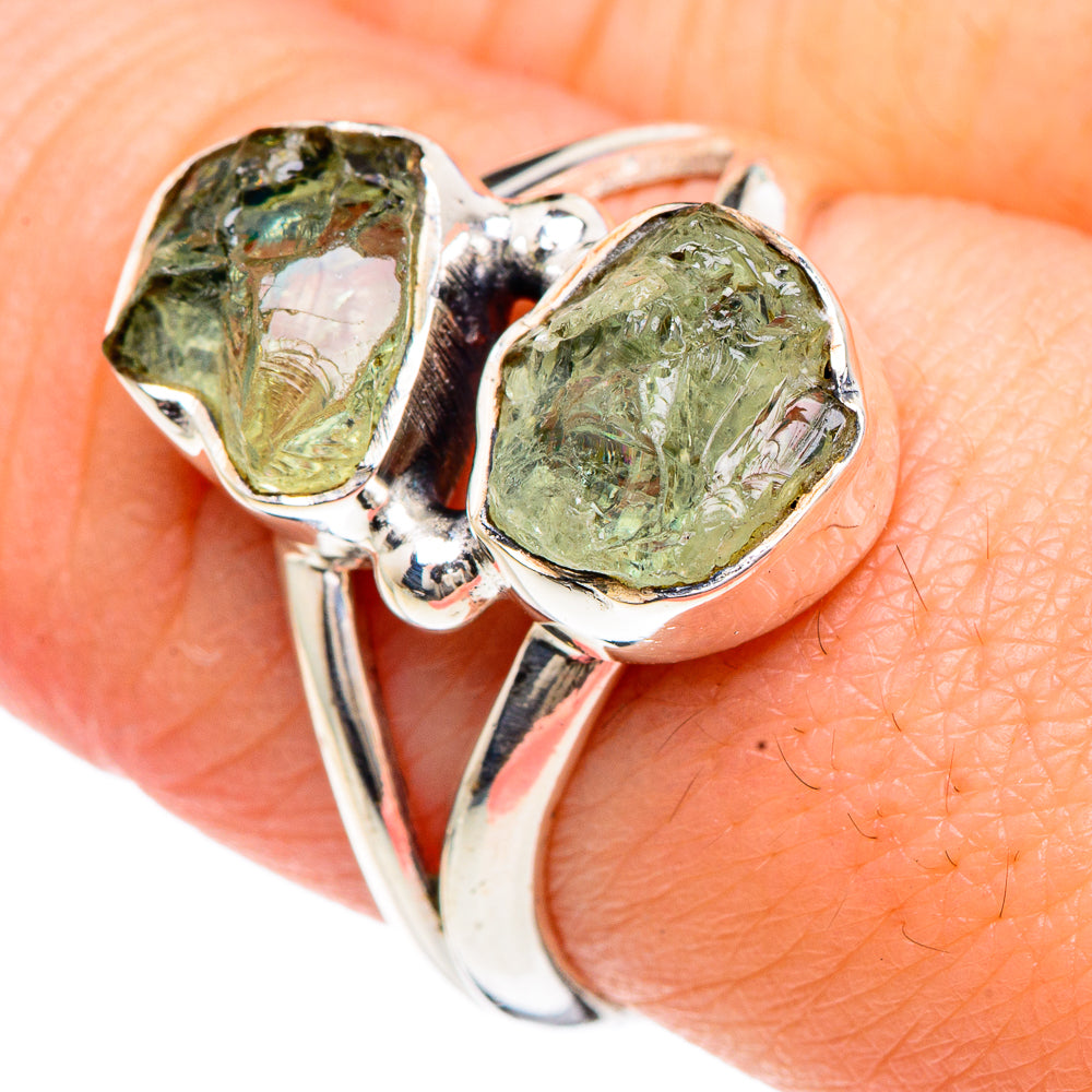 Green Amethyst Rings handcrafted by Ana Silver Co - RING92178