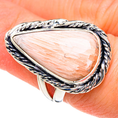 Scolecite Rings handcrafted by Ana Silver Co - RING92183