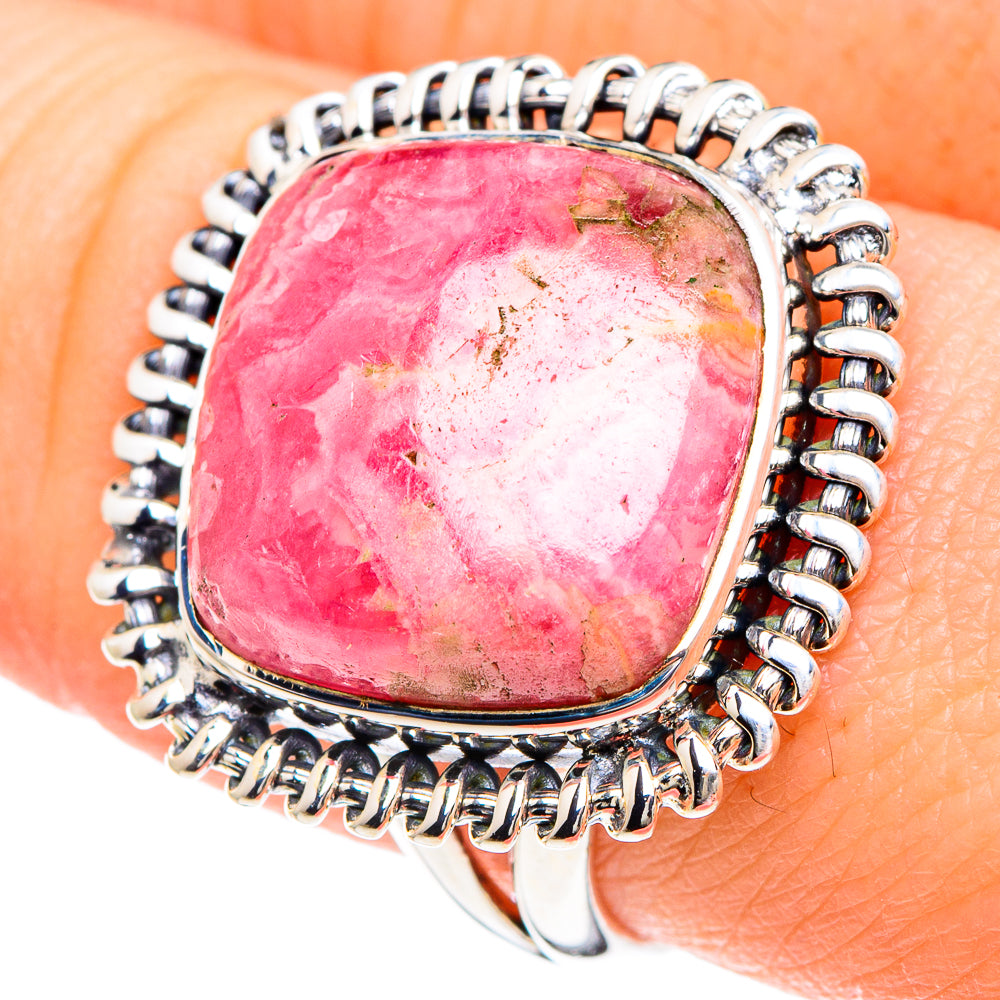 Rhodochrosite Rings handcrafted by Ana Silver Co - RING92185